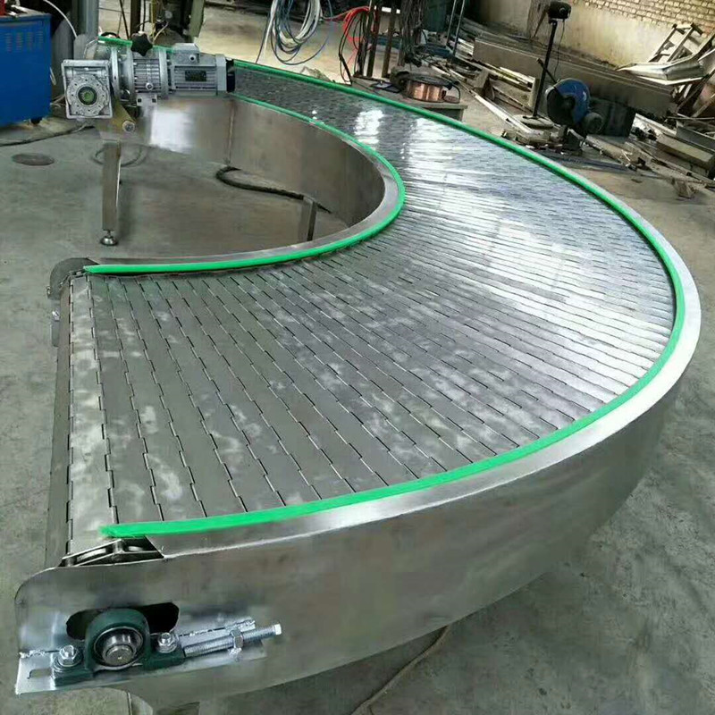 轉(zhuǎn)彎鏈板輸送機(jī)